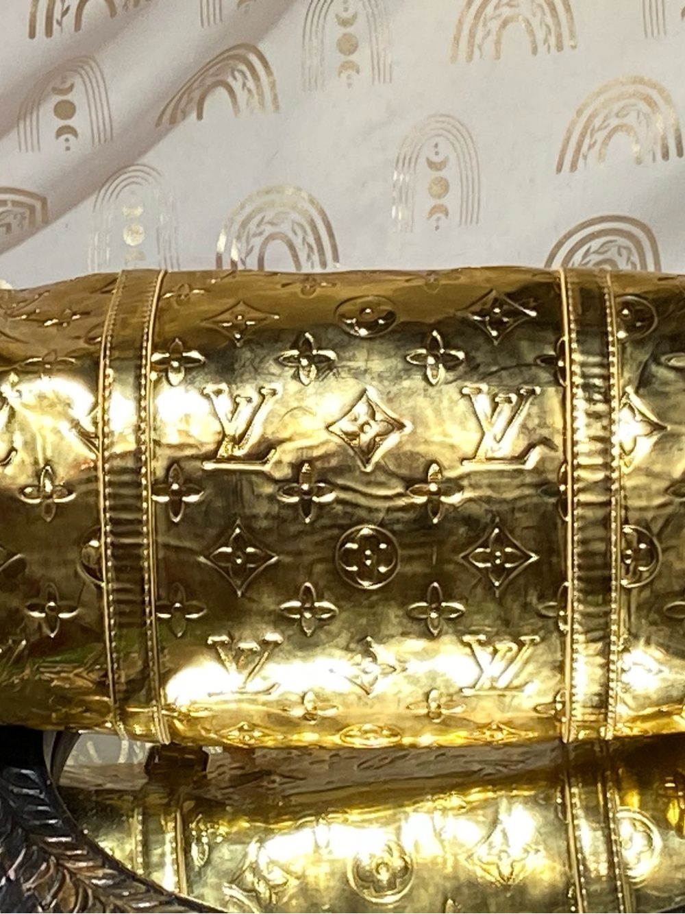 Louis Vuitton Metallic Gold Barrel Hobo Bag - Picture 8 of 12